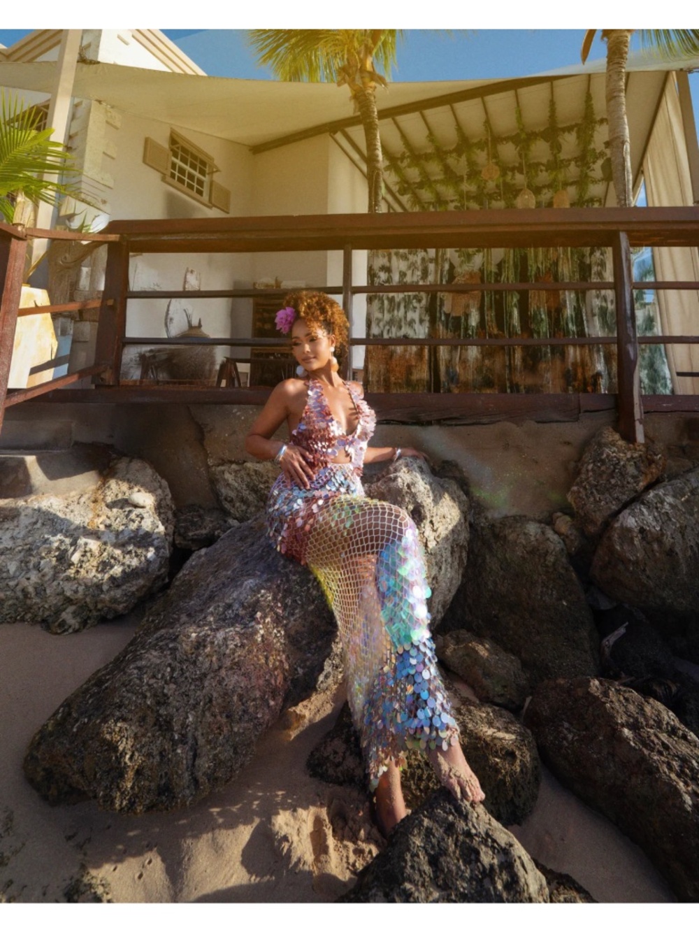 Crochet Sequin Dress